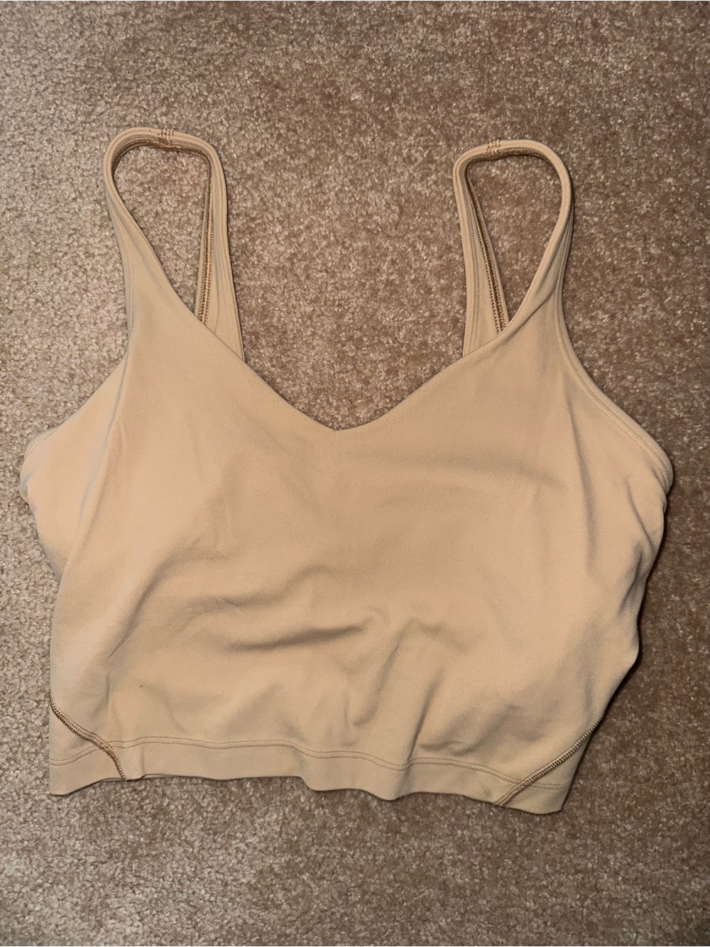 OG Lulu Align Tank - 6 - Pale Beige